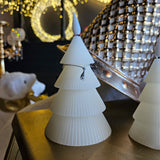 VELAS AROMATIZANTES ARBOL CON LUZ LED ON-OFF 8x15cm Beige 1U/U