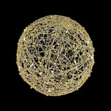 ESFERA DE LUZ DORADA 50cm with pearls, w/50lights