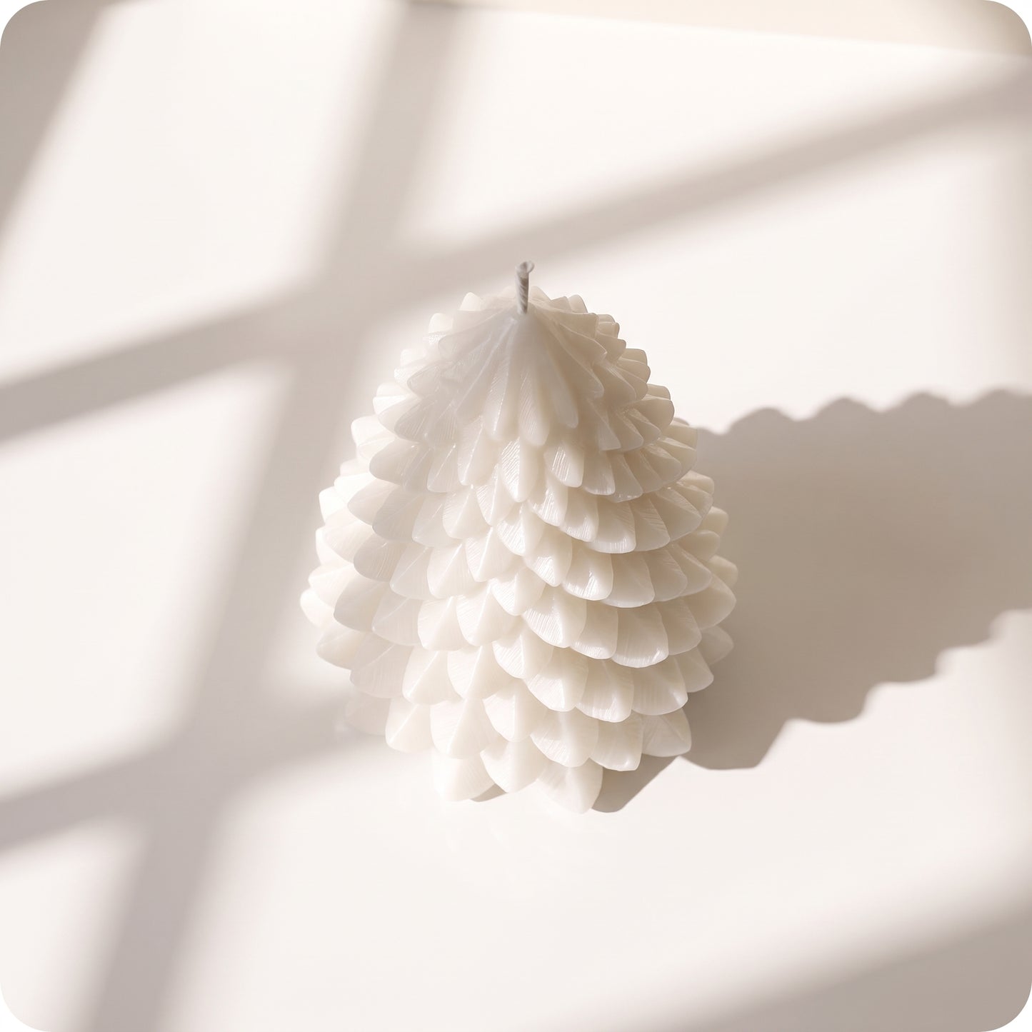 Vela tipo árbol blanca gorda