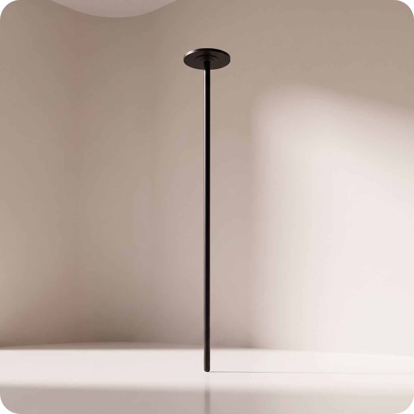 Porta vela de aluminio para árbol negro