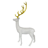 RENO BLANCO CON CUERNOS DORADO 220 CM