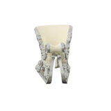 TRINEO BLANCO CON PLATA 27 CM X 50 CM