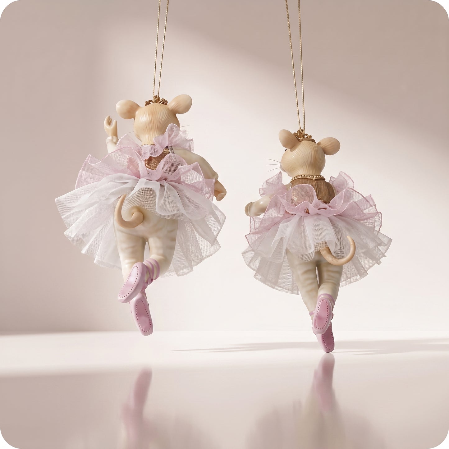 Esfera ratón ballerina con tutú 20 cm