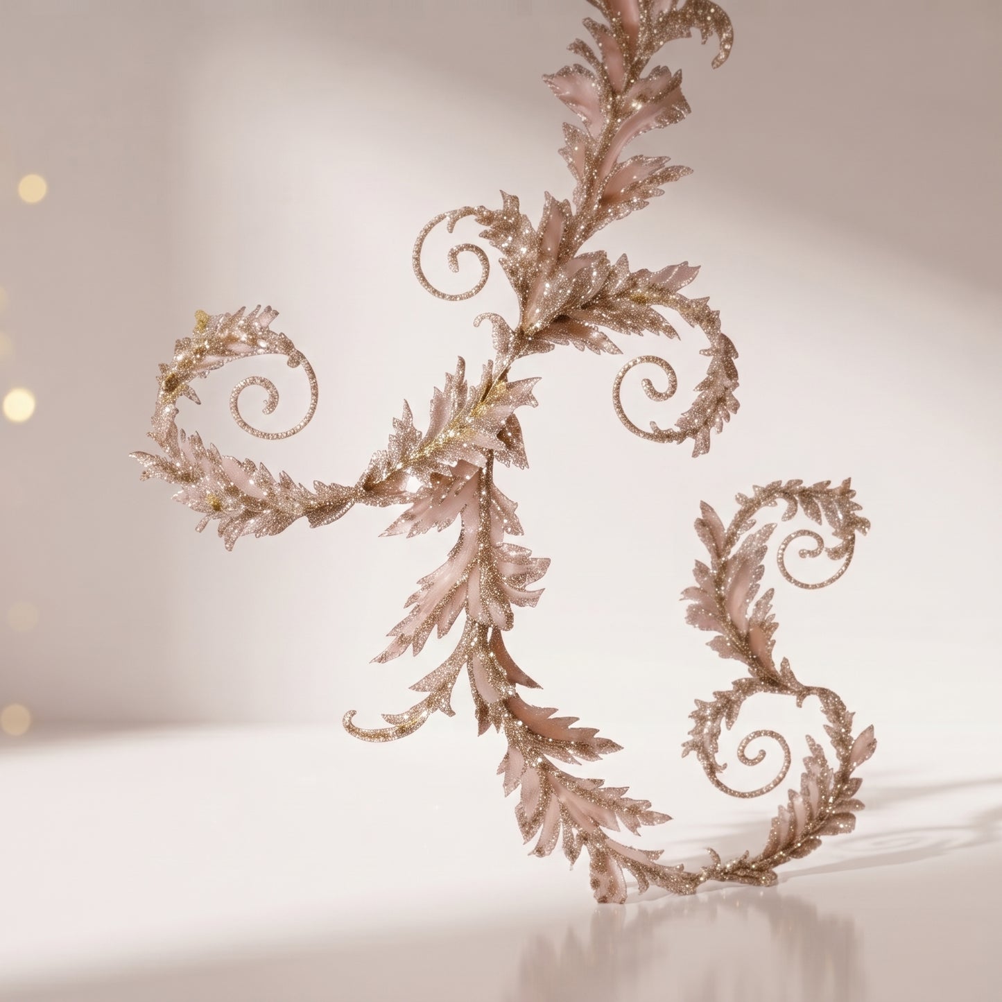 Guirnalda acanthus de tercioeplo con glitter
