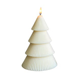 VELAS AROMATIZANTES ARBOL CON LUZ LED ON-OFF 8x15cm Beige 1U/U