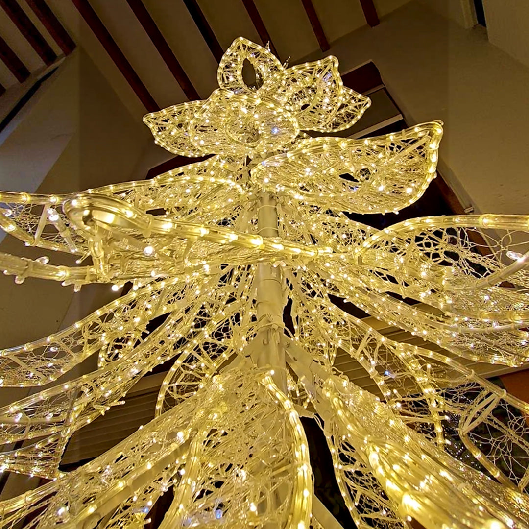 CHRISTMAS TREE CON LUZ LED
Color:  Warm white with 10% flash LED
Indoor & Outdoor Use
UV resistance, 100% waterproof
Item Voltage: 24V DC IP65