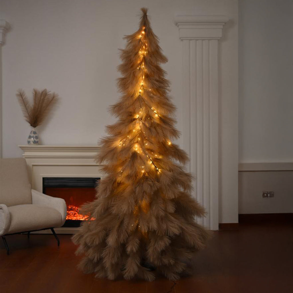 ARBOL DORADO 210cmCON LUCES LED EN EL TRONCO?368 warmwhite lights GS IP 44 adaptor 24V6W