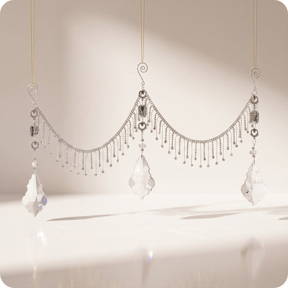 Guirnalda colgante de cristal