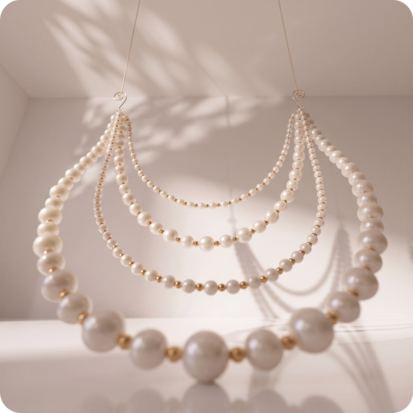 Guirnalda colgante de perlas
