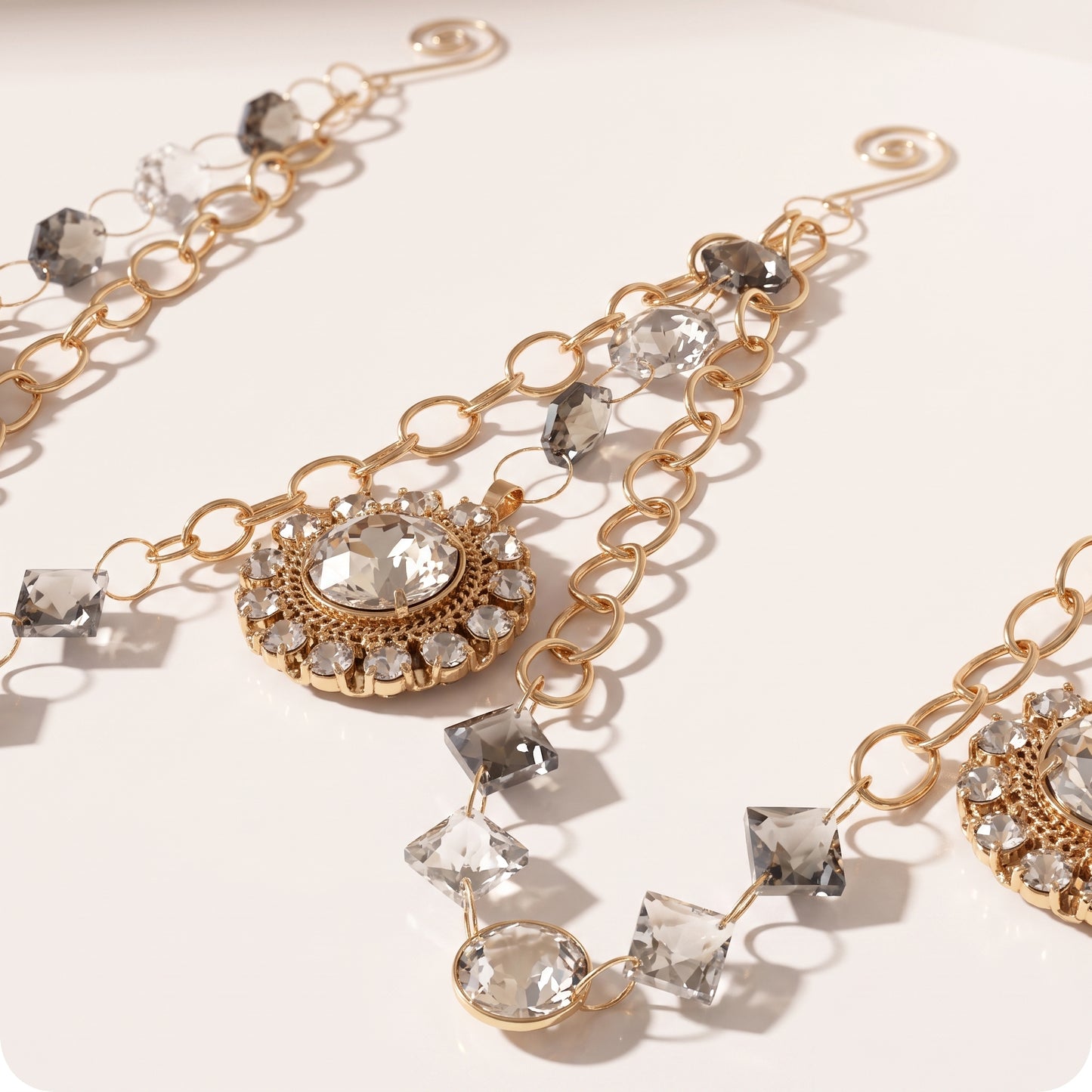 Guirnalda colgante con joyas