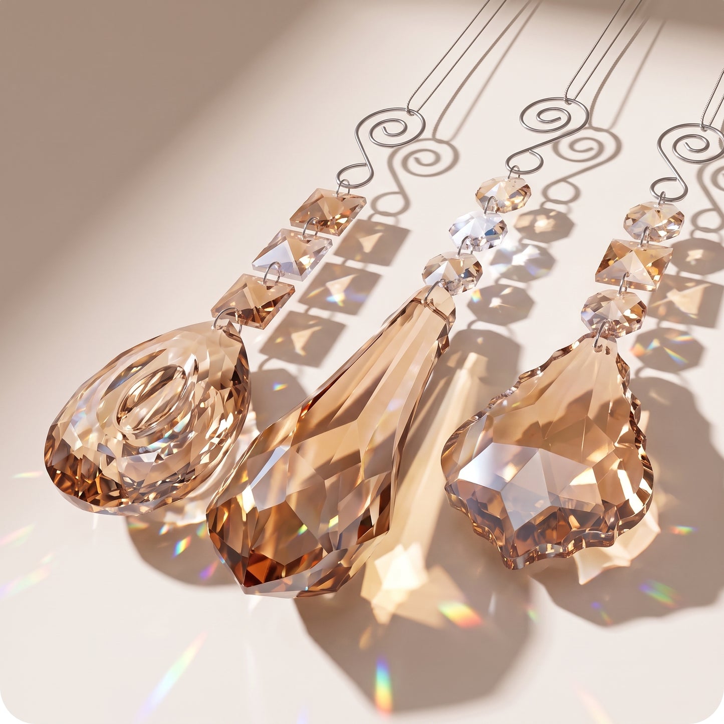 Adorno de gota de cristal