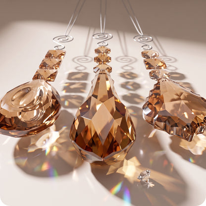 Adorno de gota de cristal