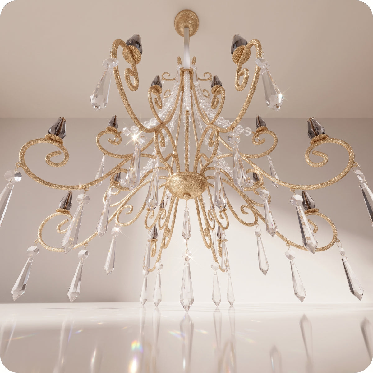 Candelabro dorado