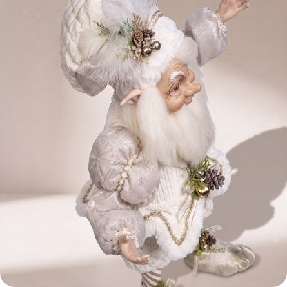 North Pole White Christmas Elf
