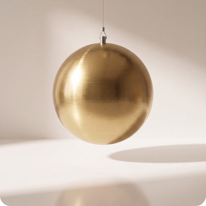 Esfera de acero inoxidable dorado viejo rigido 20, 30, 38 y 48 cm