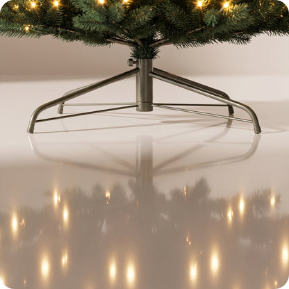 Árbol verde virginia lapiz con luz led calida