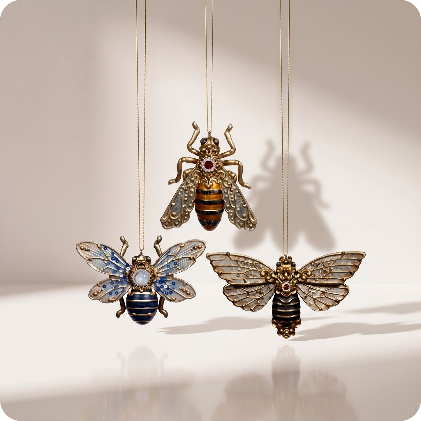 Adorno de abeja con joyas