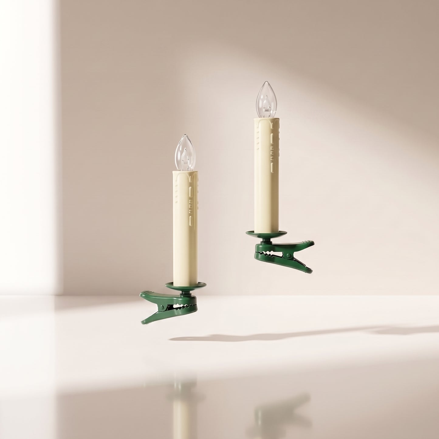 Velas electricas con clip, luz led con timer
