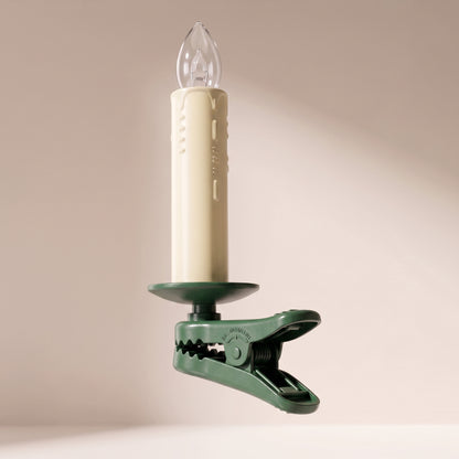Velas electricas con clip, luz led con timer