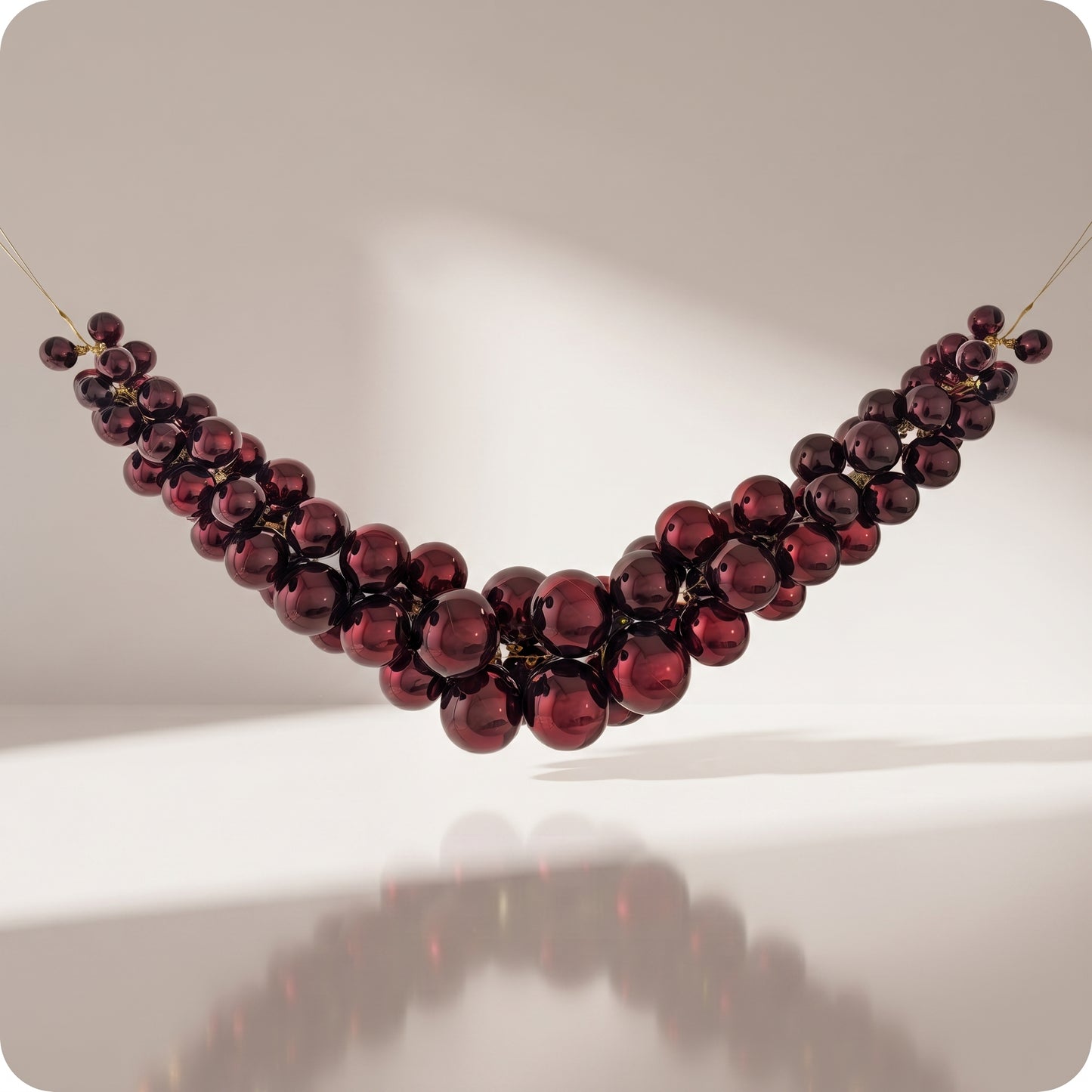 Guirnalda de burbujas color burgundy