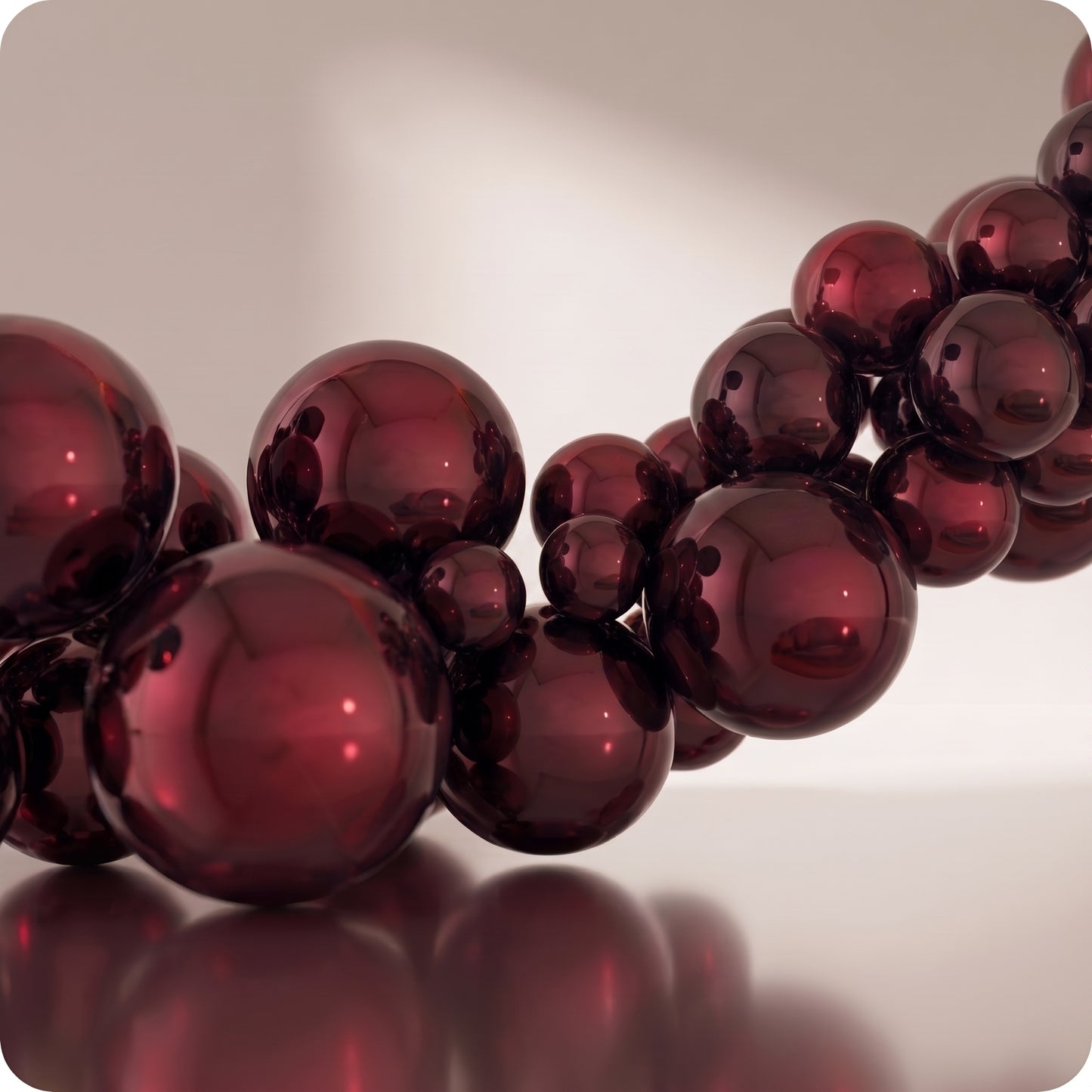 Guirnalda de burbujas color burgundy