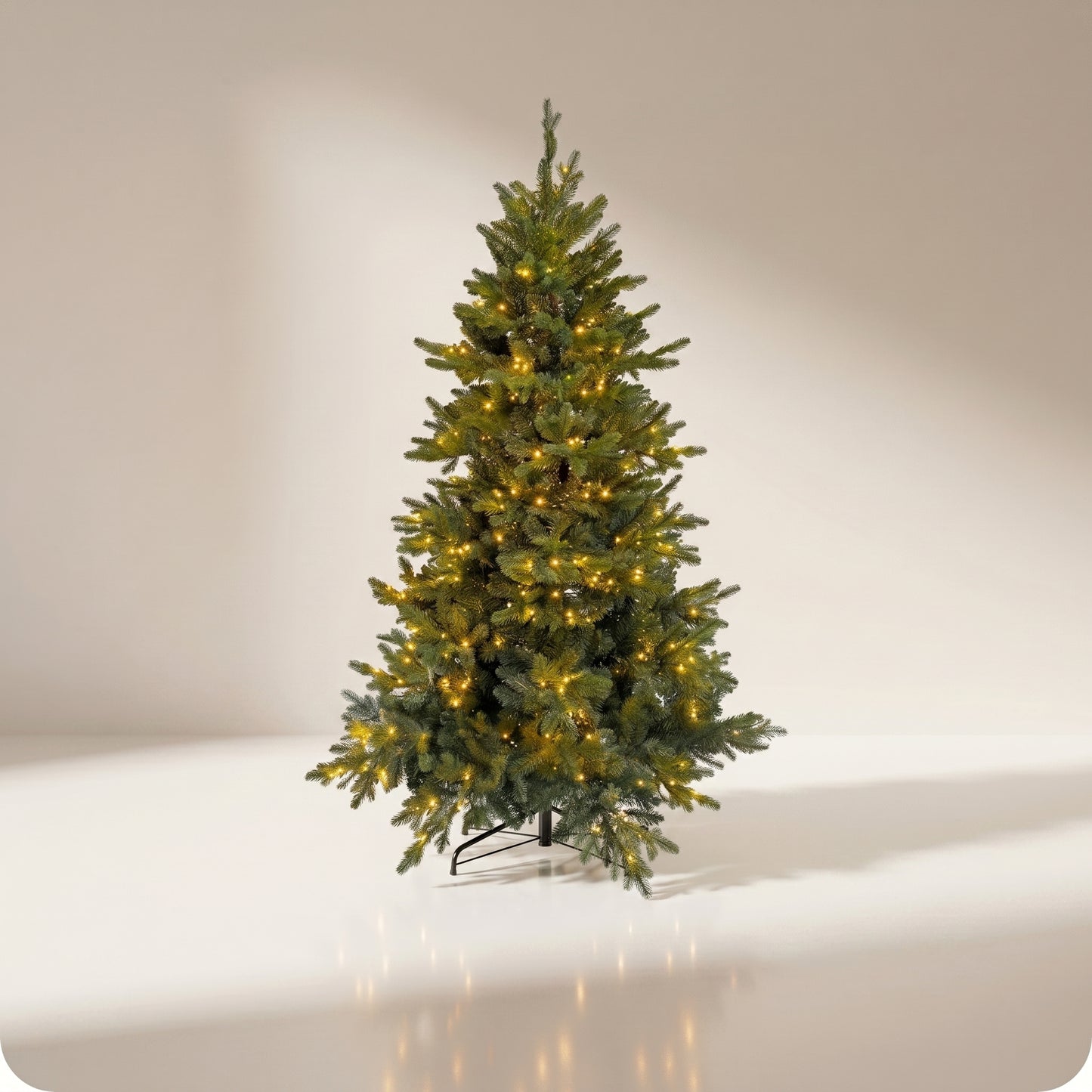 Árbol de navidad verde con 360 luces leds