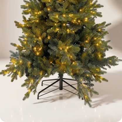 Árbol de navidad verde con 360 luces leds