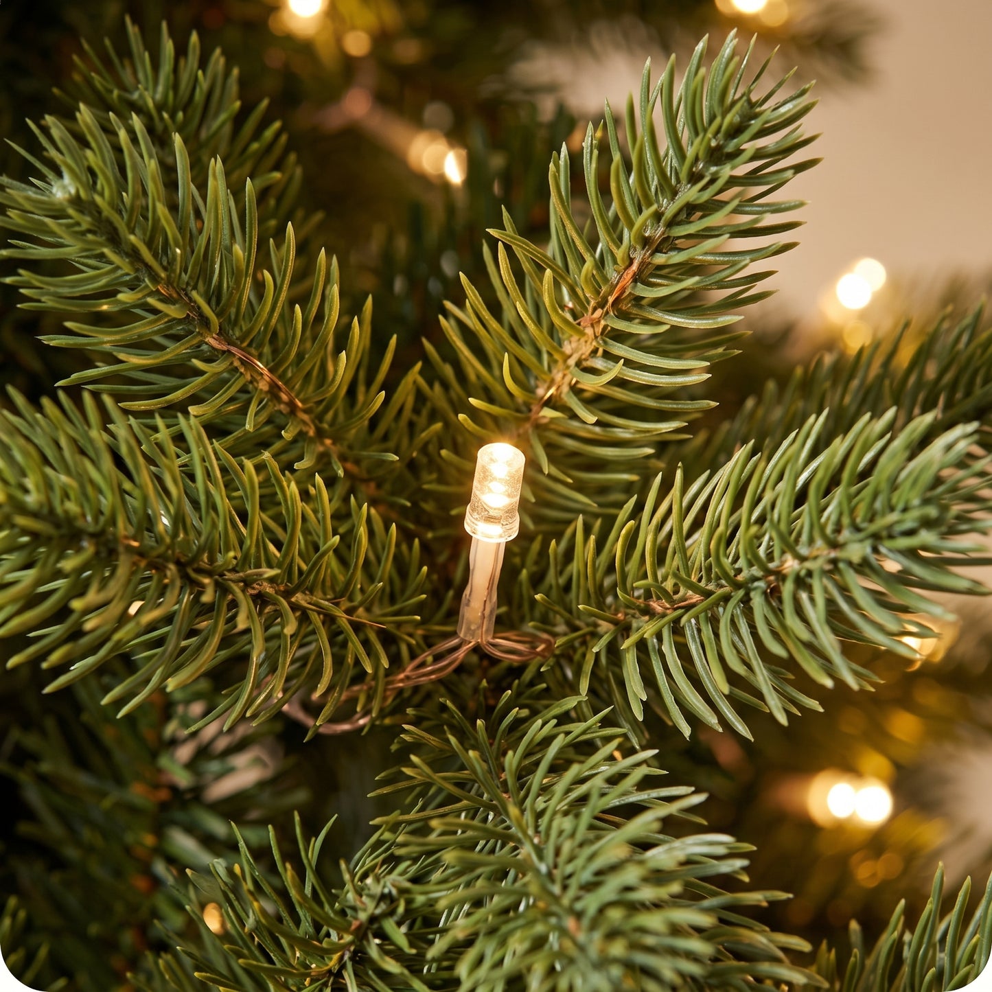 Árbol de navidad verde con 360 luces leds