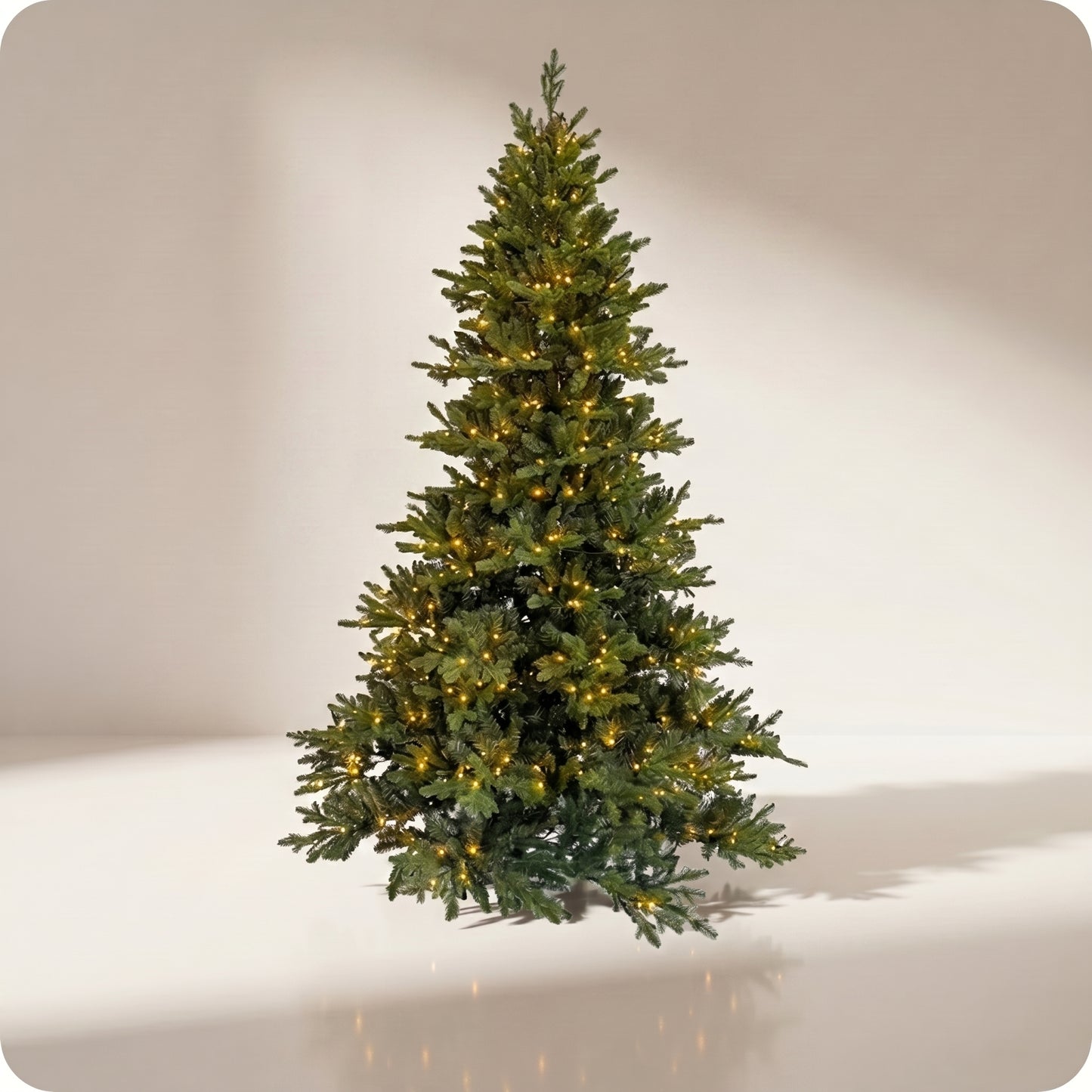Árbol de navidad verde con 580 luces leds
