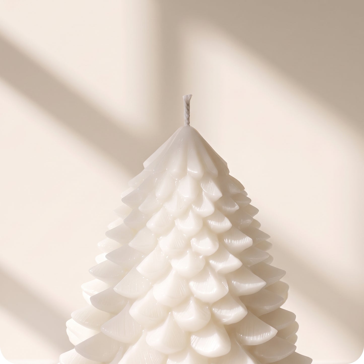 Vela tipo árbol blanca gorda