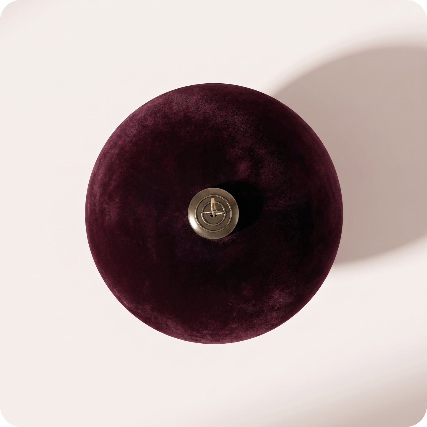 Esfera de cristal de terciopelo burdeos