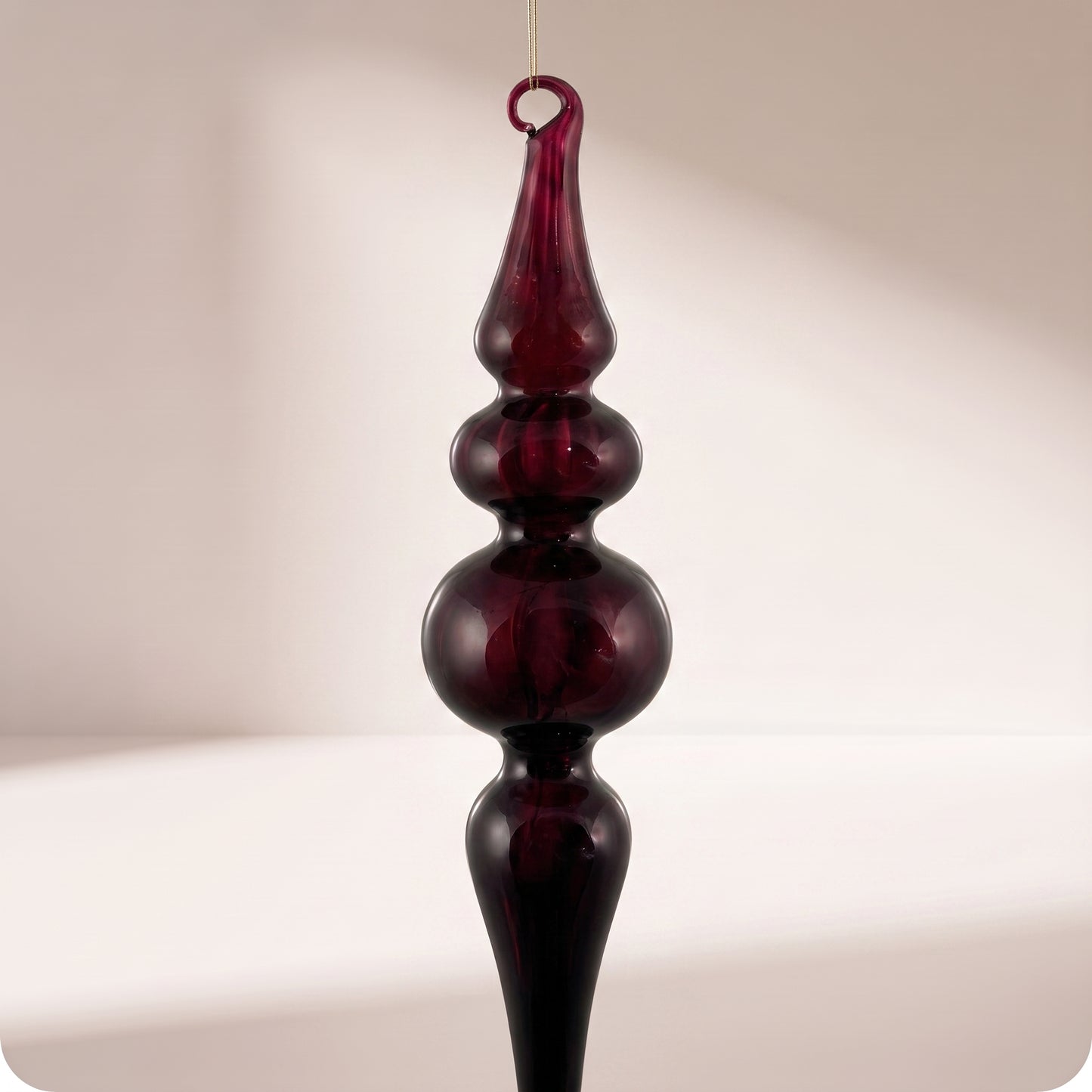 Esfera de vidrio roja