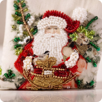 Bota de algodón con crema de Papá Noel