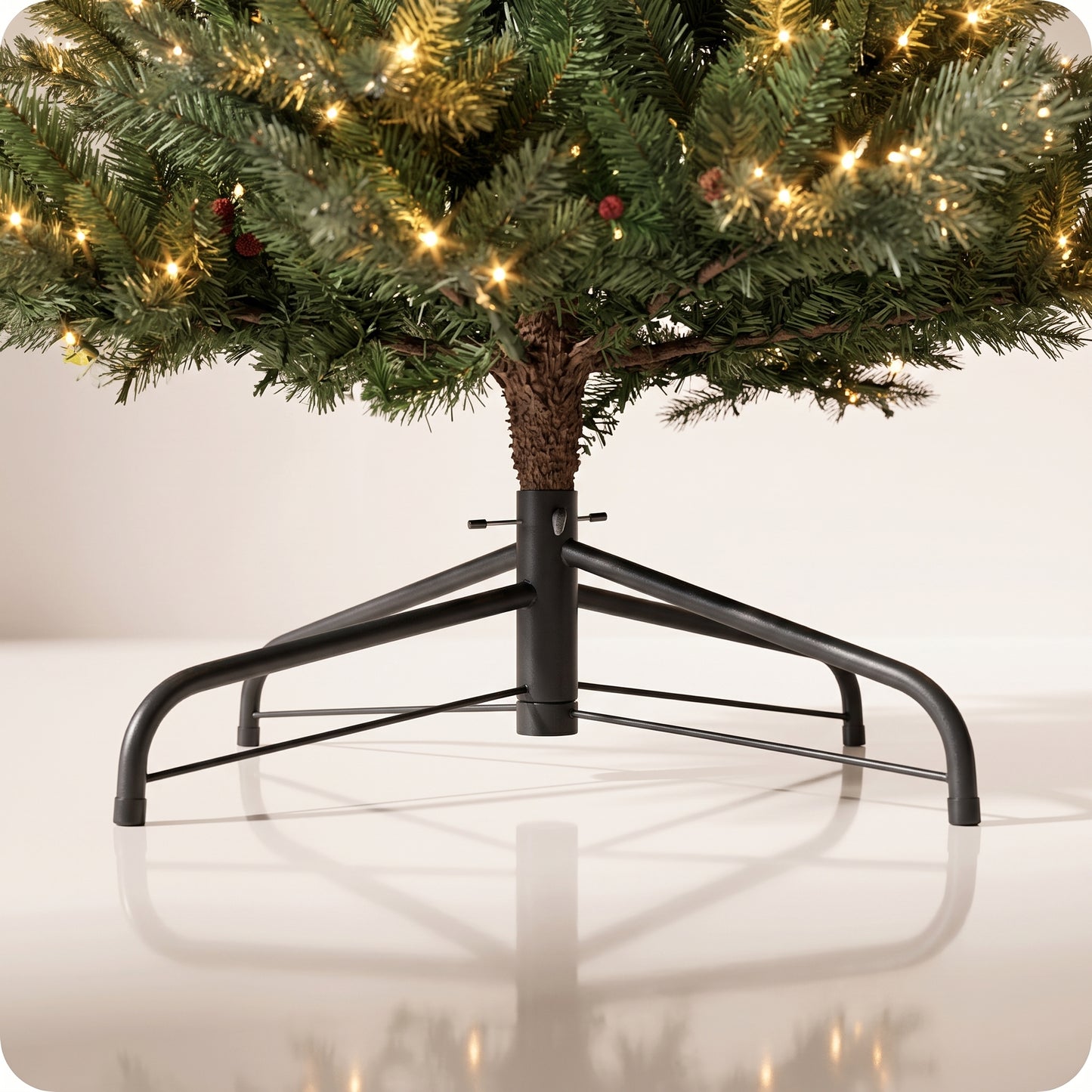 Árbol verde strahorn fir con luz led