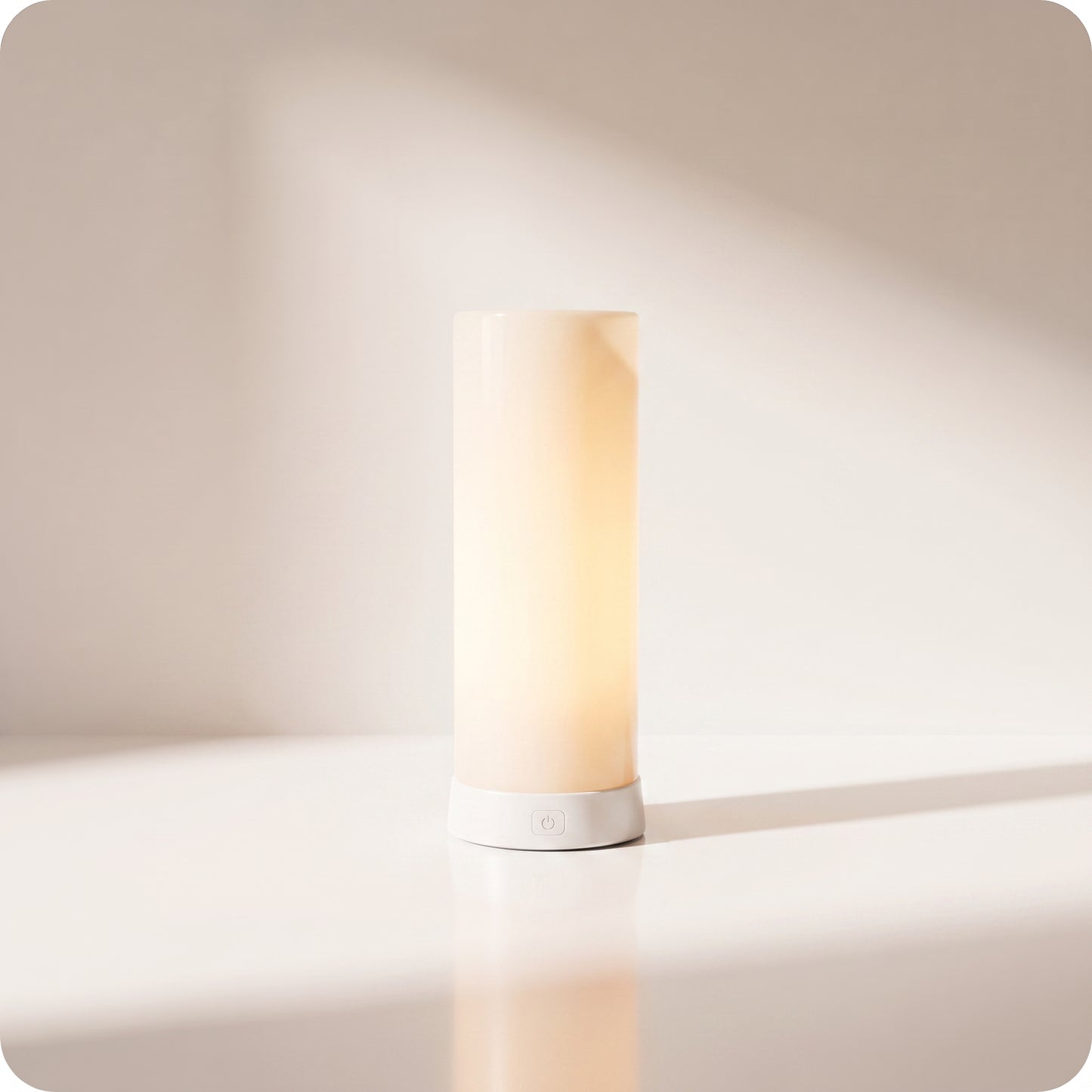 Vela con luz led tipo flama y timer naranja