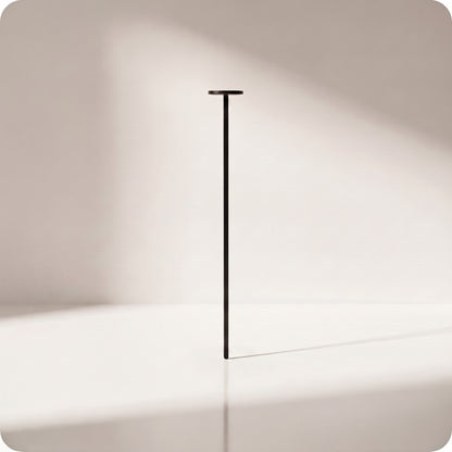 Porta vela de aluminio para árbol negro