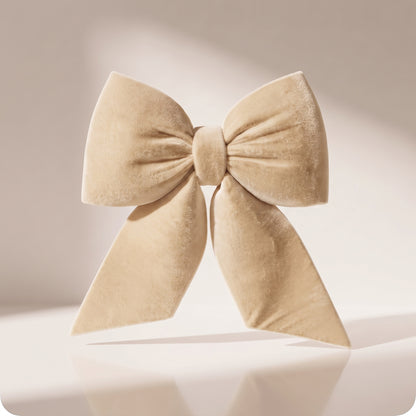 Moño clasico champagne, 46 x 38 cm.