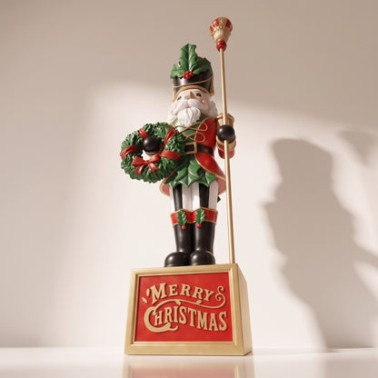 Cascanueces con base tipo tambor merry christmas