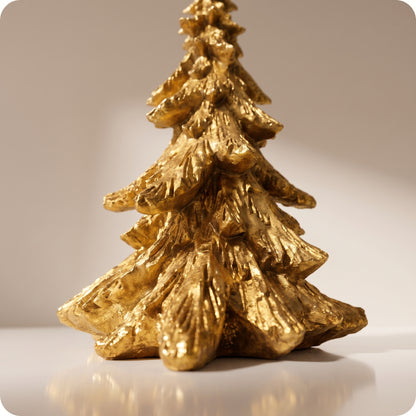 Árbol de resina pino dorado g