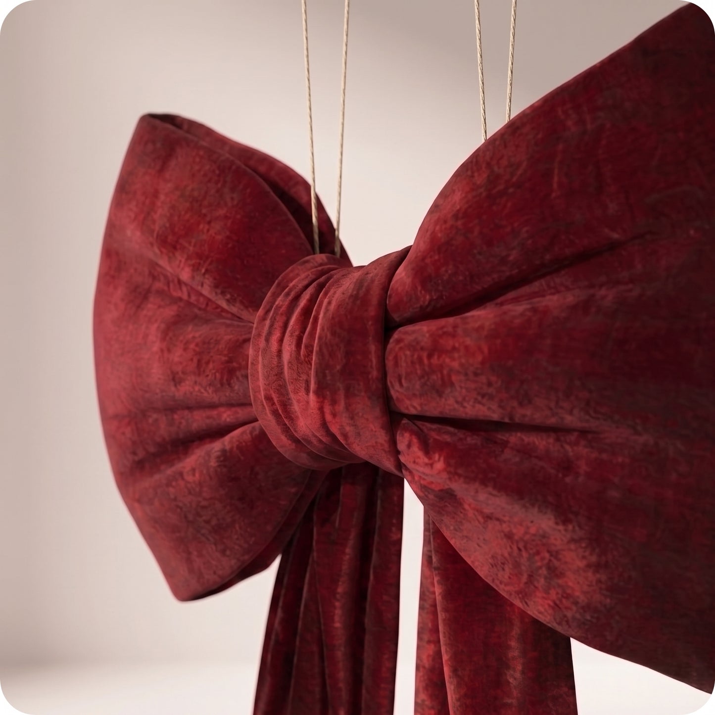 Moño de terciopelo rojo burgundy elegante corto