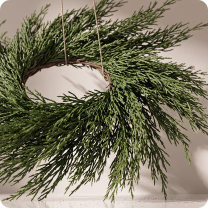 Anillo para velas Arborvitae TT verde