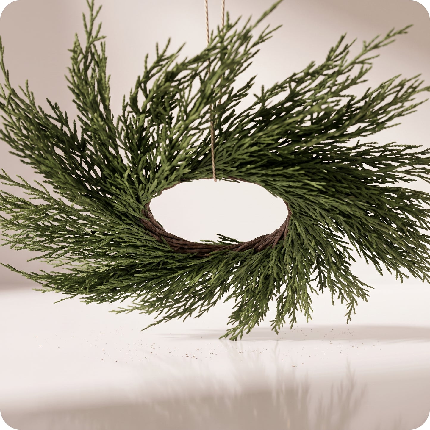 Anillo para velas Arborvitae TT verde
