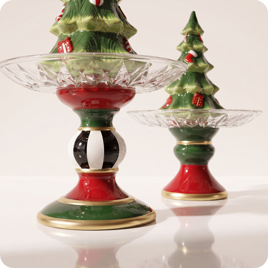 Tarro navidad decorativo multicolor de árbol navideño