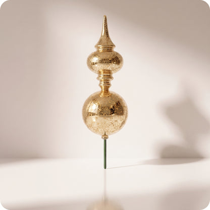 Esfera dorada mercury finial stake 61 cm