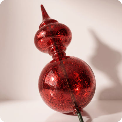 Esfera roja mercury finial stake 61 cm