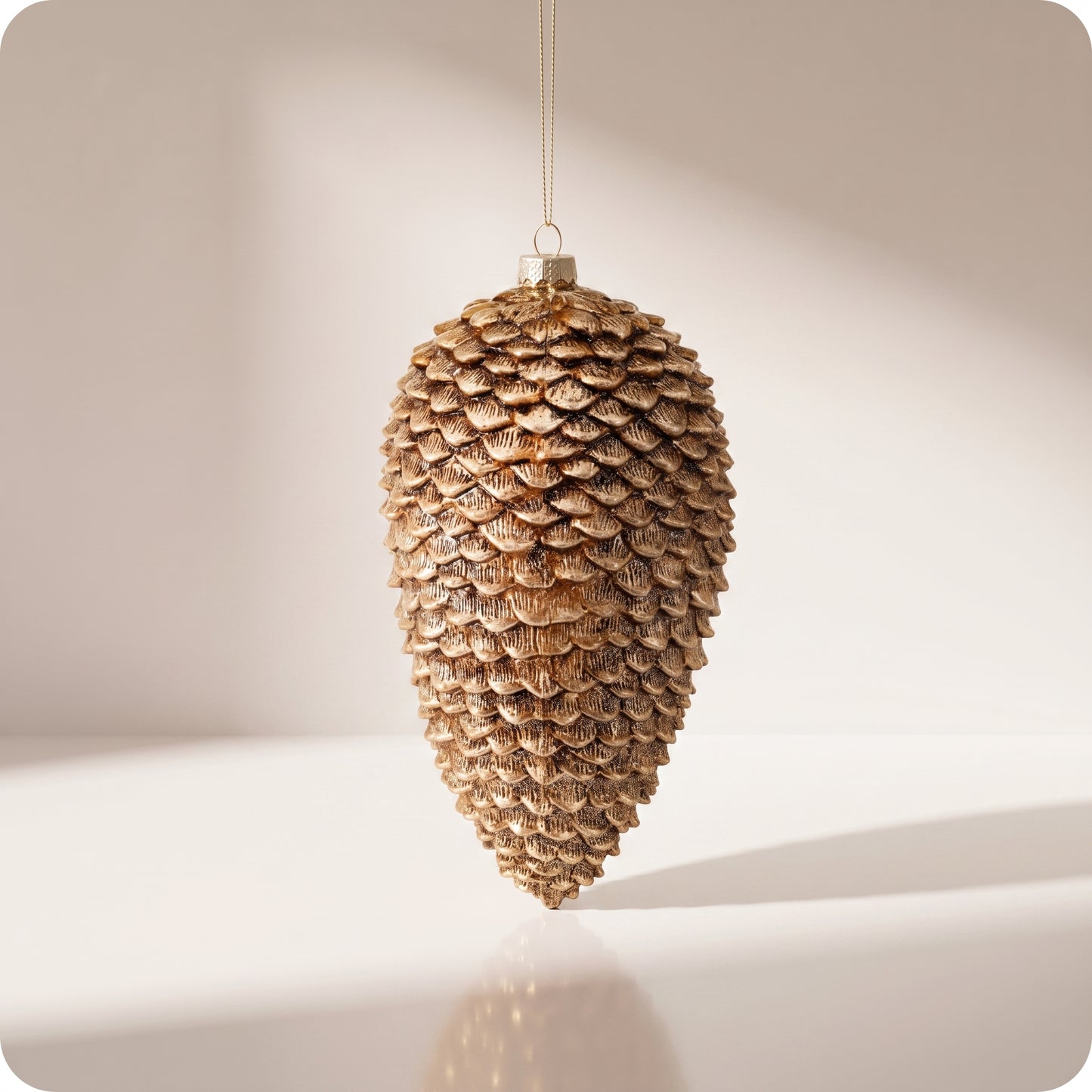 Esfera de piña brillante con glitter 31 cm