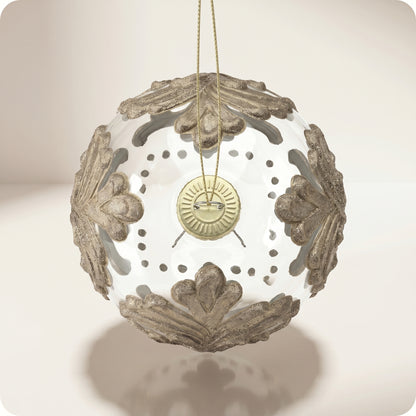 Esfera de vidrio con resina acanthus leaf