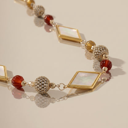 Guirnalda de bolas de espejo/cristal