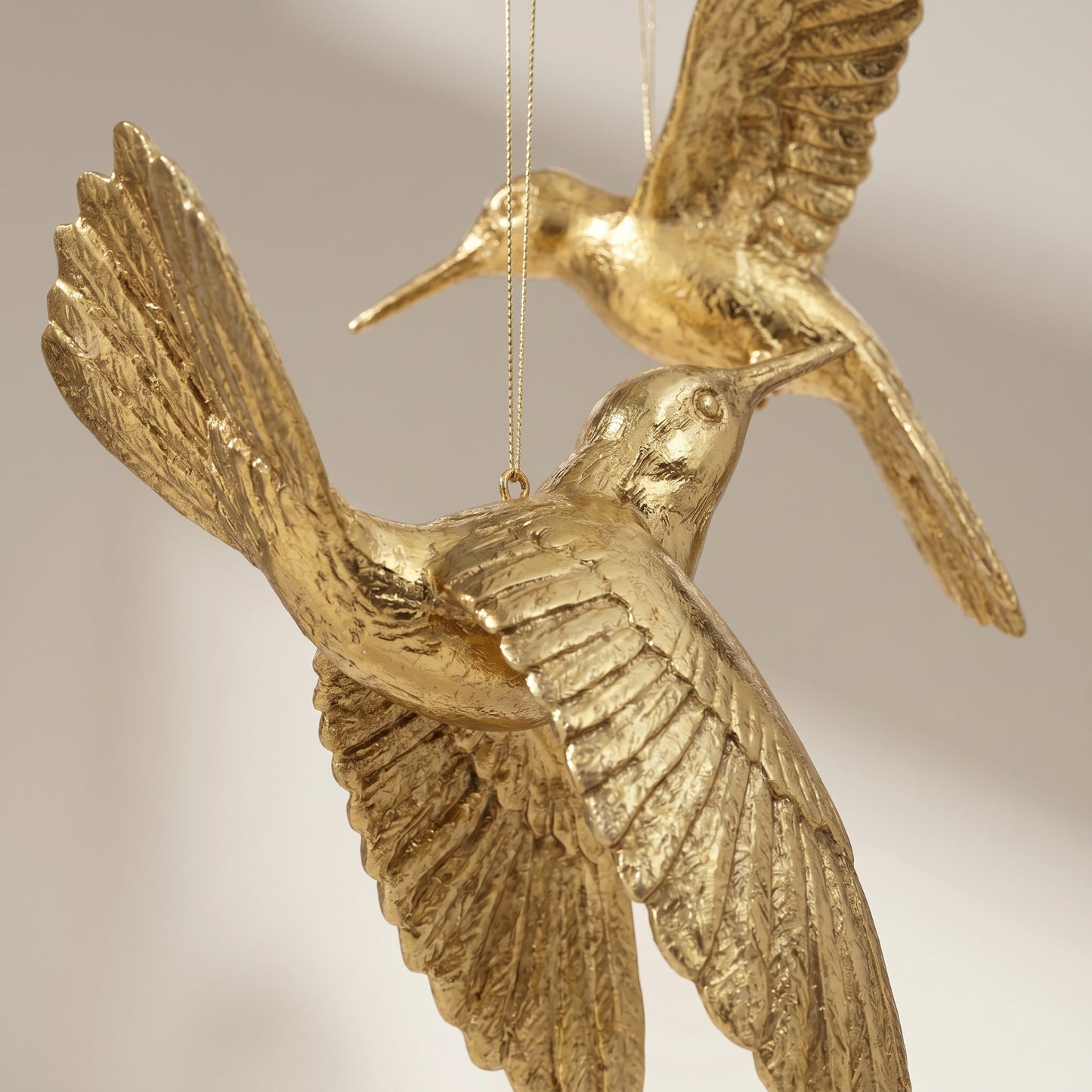 Adorno de colibrí de resina 2/ast