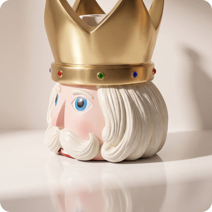 Base de árbol nutcracker con corona dorada